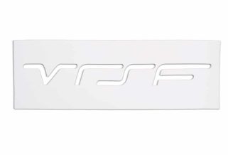 a white rectangular sign with white text