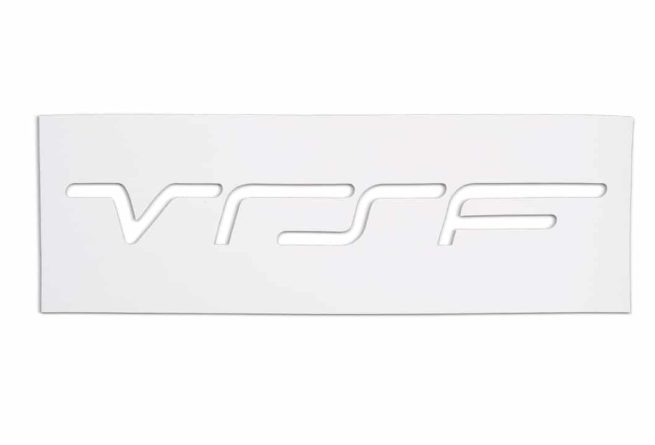 a white rectangular sign with white text