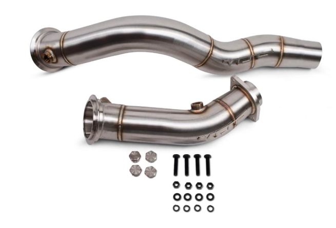a metal pipe with screws and bolts