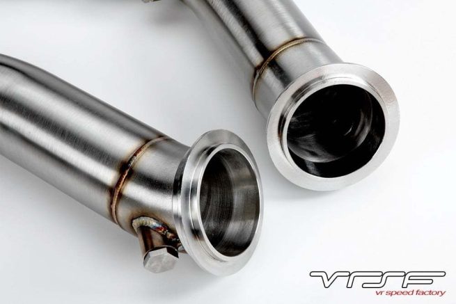 VRSF 3" Cast Stainless Steel Catless Downpipes 15-19 BMW M3 & M4 & M2 Competition S55 F80/F82/F87-3143