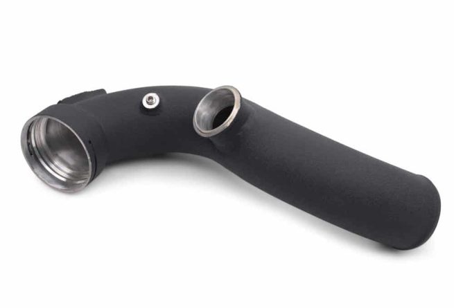 a black plastic pipe with holes