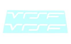 VRSF Logo Window Decals - White-0