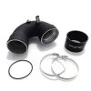 a black pipe with a couple of rings
