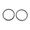 a pair of circular metal rings