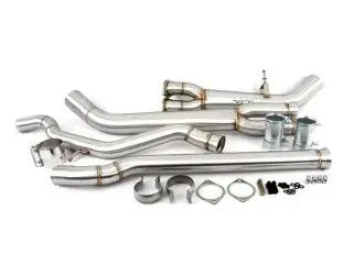 a group of metal pipes