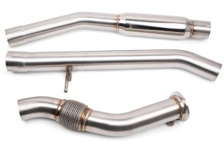 a close-up of a car exhaust pipe
