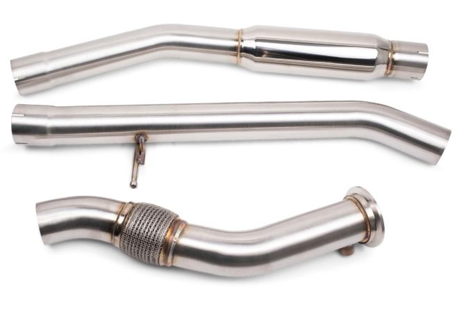 a close-up of a car exhaust pipe