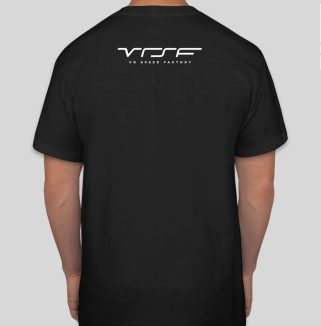 a back of a man wearing a black shirt
