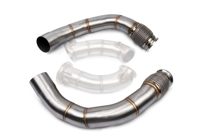 a metal pipes with a couple of holes