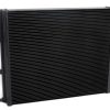 a black radiator with pipes