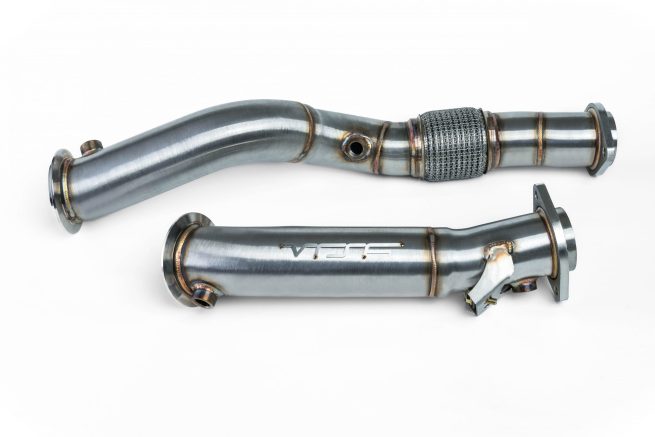 a metal pipe with a wire mesh on the side